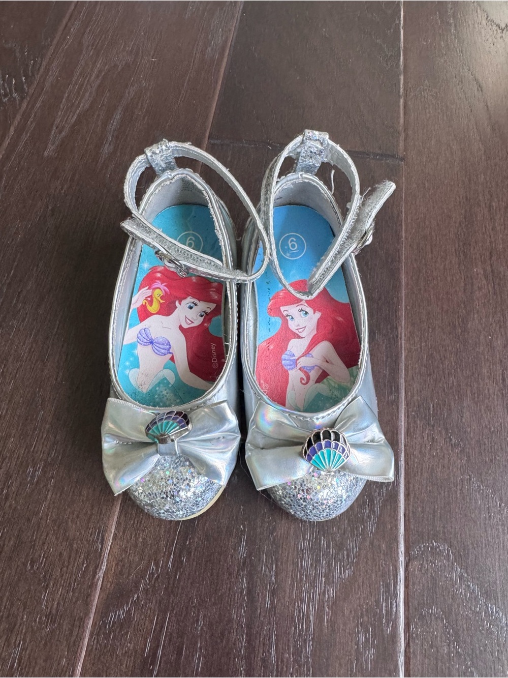 Ariel’s Mermaid Dress Shoes- silver glitter